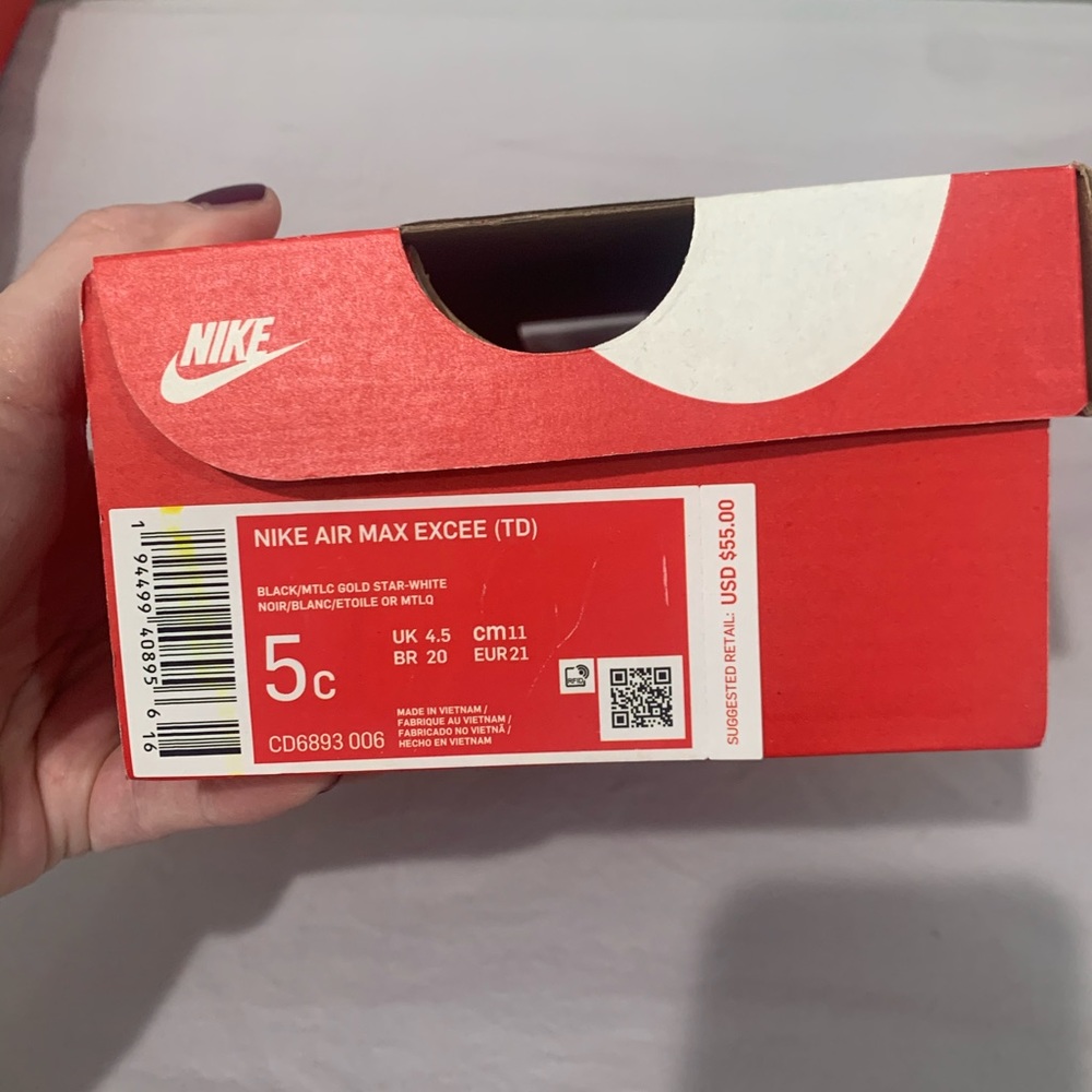 Nike air max’s infant shoe